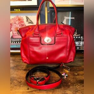 Kate Spade New York Red Leather Satchel Crossbody